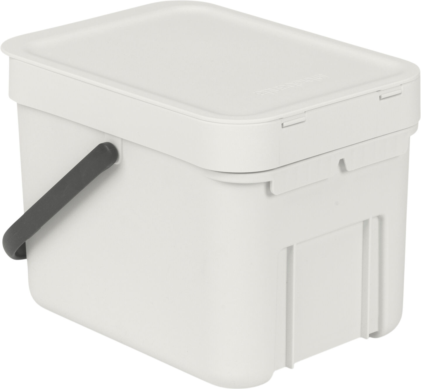 Affaldsspand m/l&aring;g sort. kon. 6 ltr