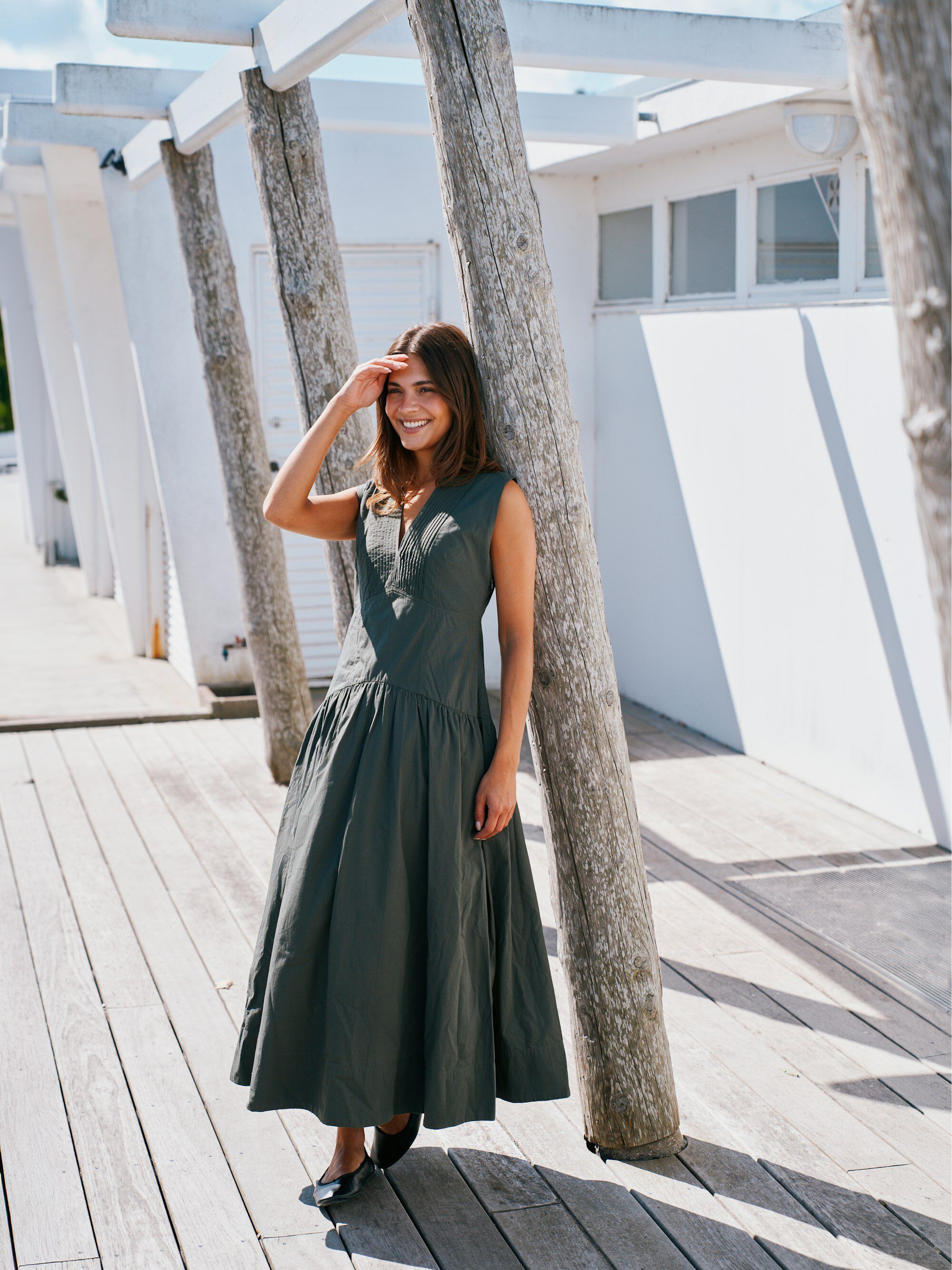Halise Poplin Dress