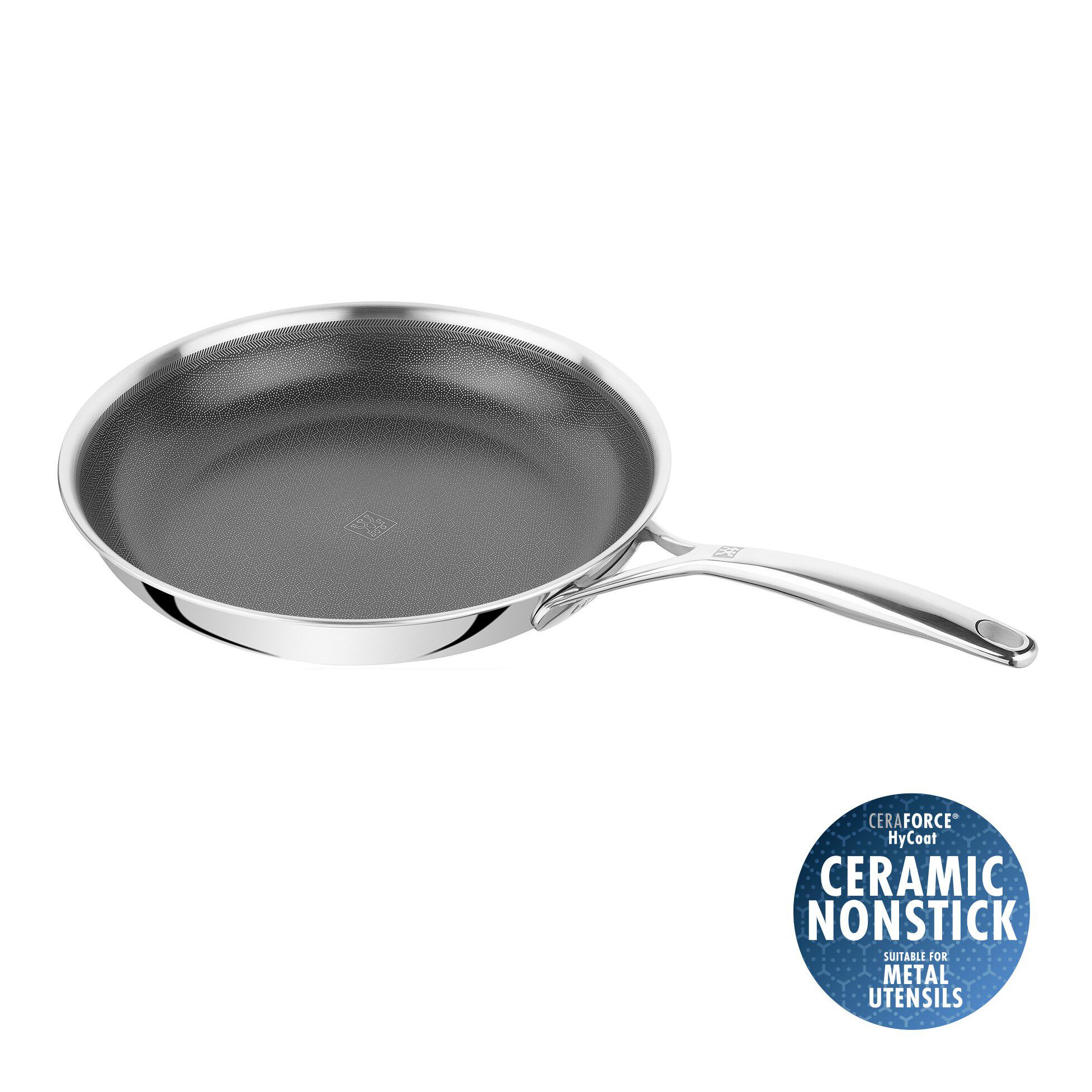 Stekepanne 30 cm, 18/10 rustfritt st&aring;l, s&oslash;lv