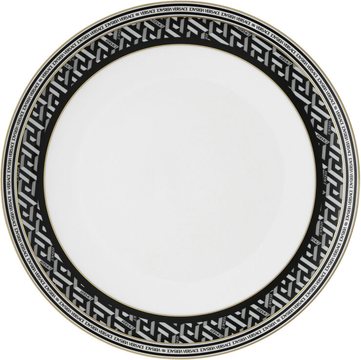 Plate 28cm, Signature Black, La Greca