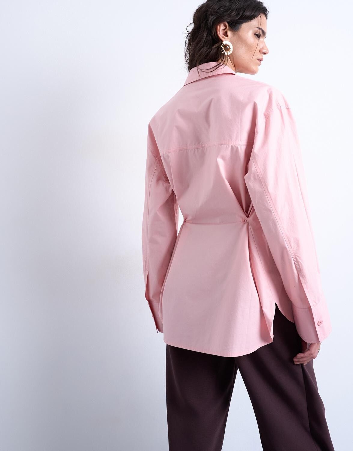 Tsdemi Ls Oversized Shirt Wvn