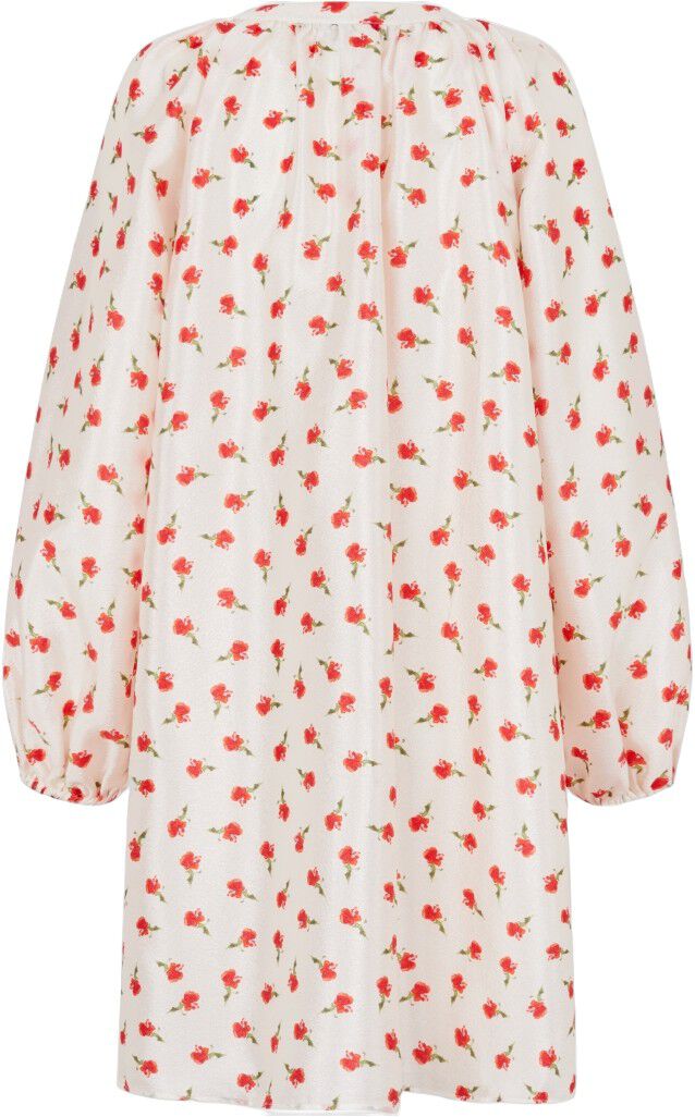 2067 Flat Textured Poly, Voluminous Bow Dress