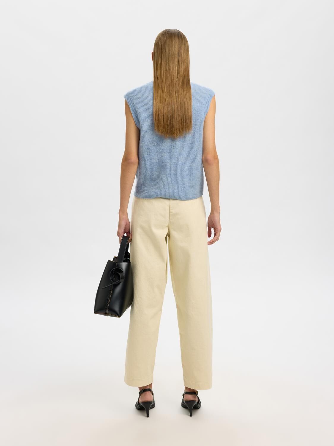 SLFLULU SL BUTTON O-NECK VEST NOOS