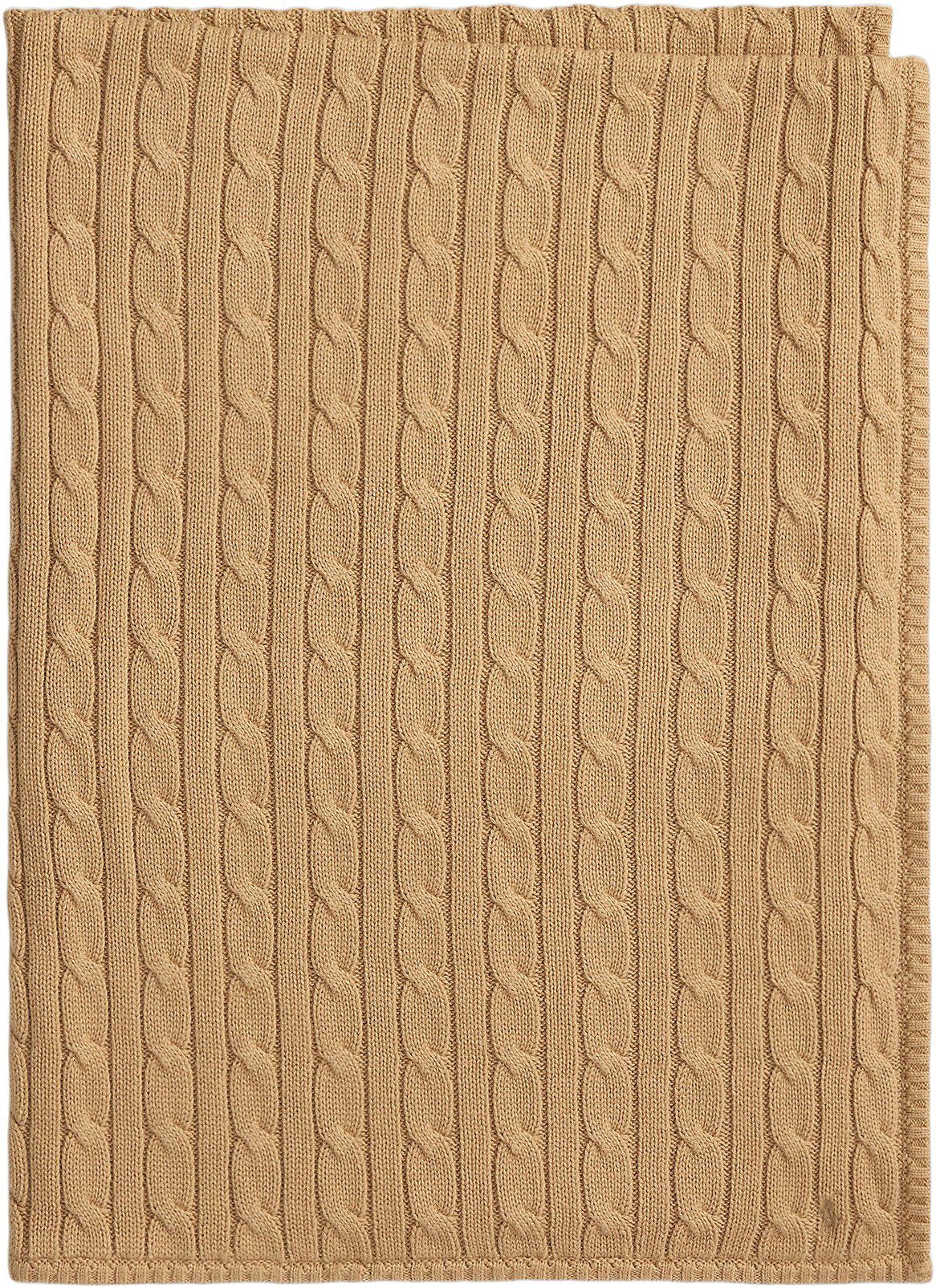 Cable-Knit Cotton Baby Blanket