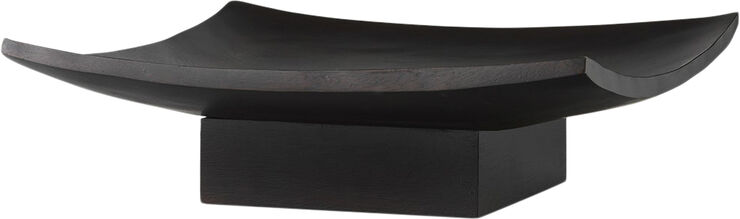 Relevé Platter, Wood, Dark Brown
