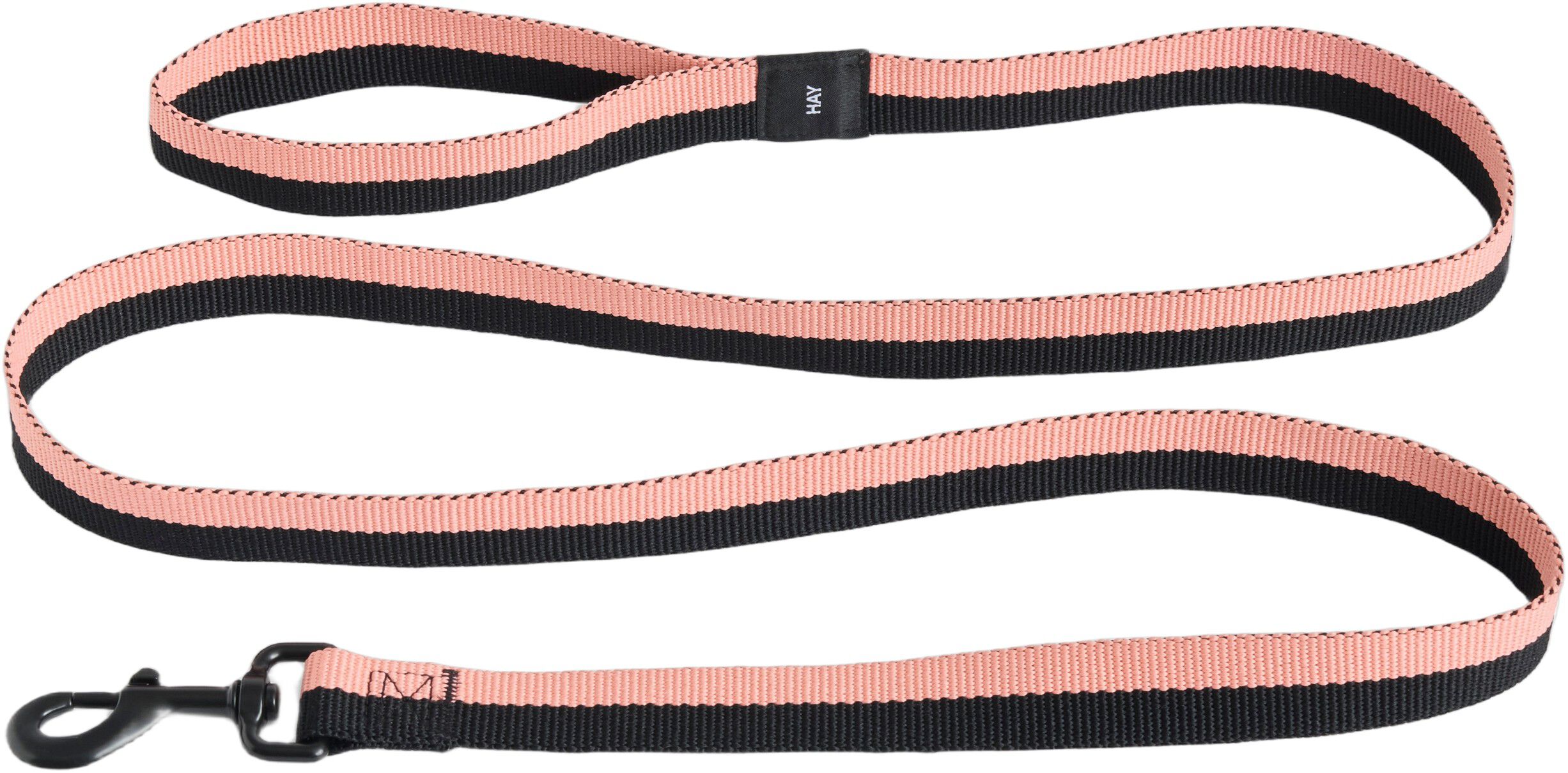 HAY Dogs Leash-Flat M/L-Pink, black