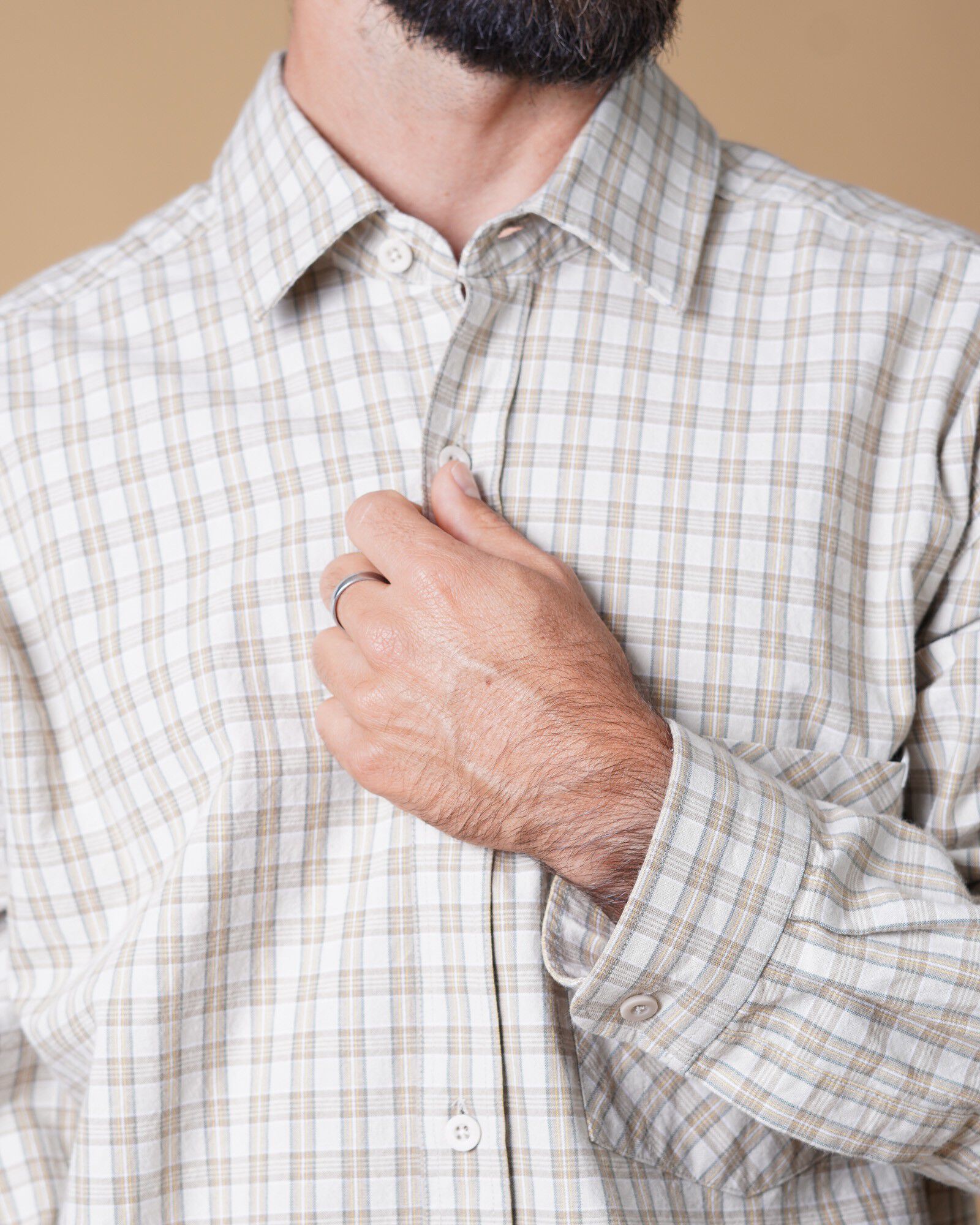 CHECKED MEN'S RELAXED SHIRT