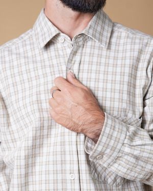 CHECKED MEN'S RELAXED SHIRT