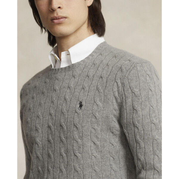 Cable-Knit Wool-Cashmere Sweater