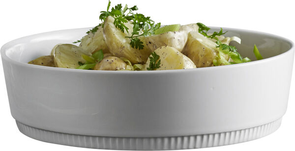 "Skål låg nr. 4 Toulouse 1,2 liter 20 cm Vit"