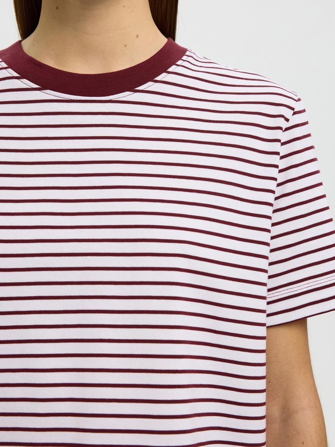 SLWESSENTIAL SS STRIPED BOXY TEE NO