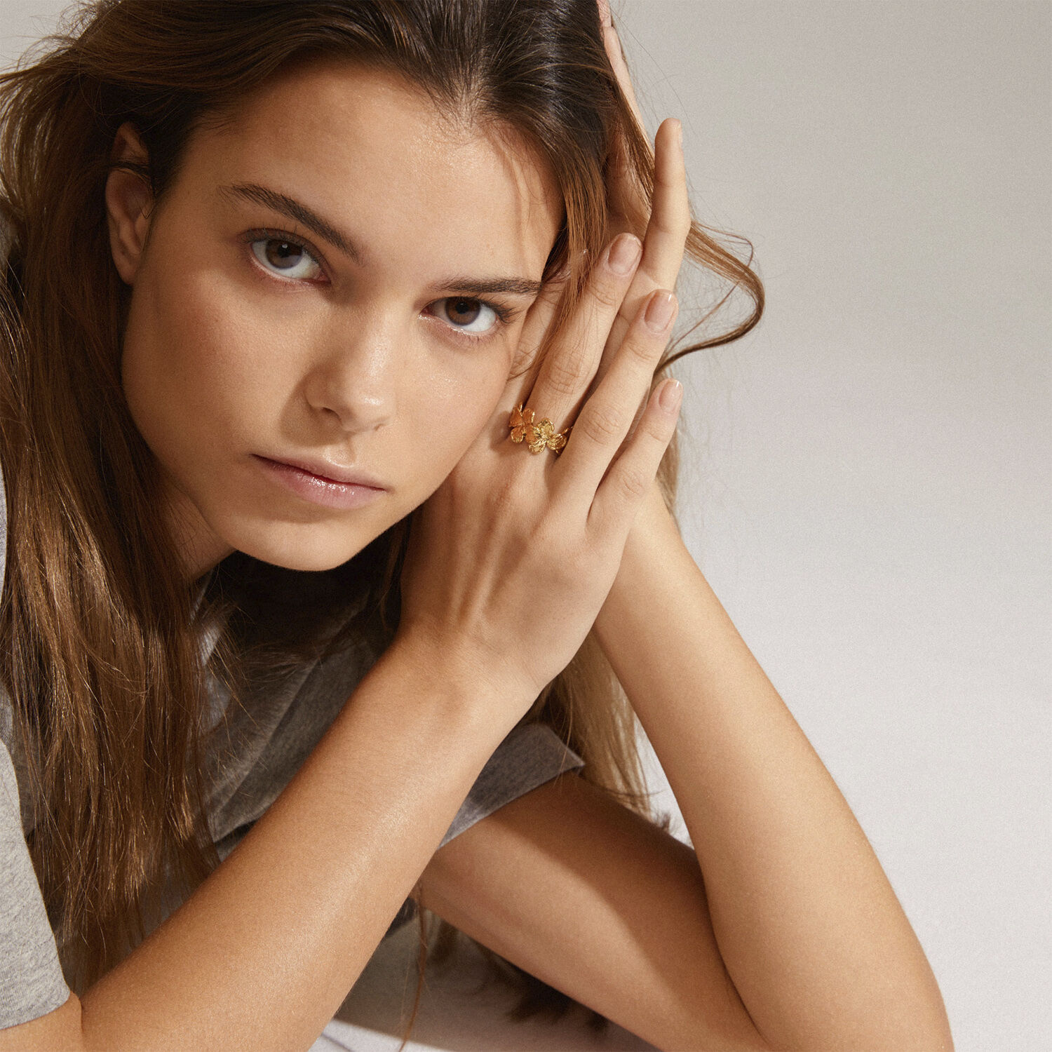 ECHO recycled ring gold-plated