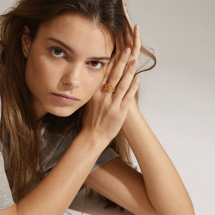 ECHO recycled ring gold-plated