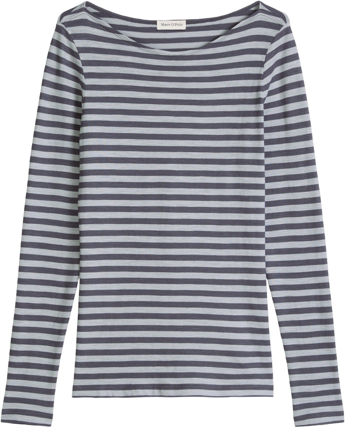 T-shirt, long sleeve, boat neck, st