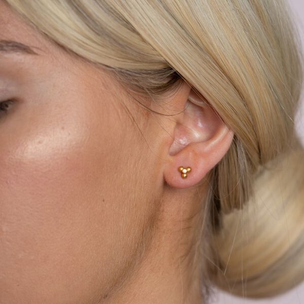 Pebbles studs - silver