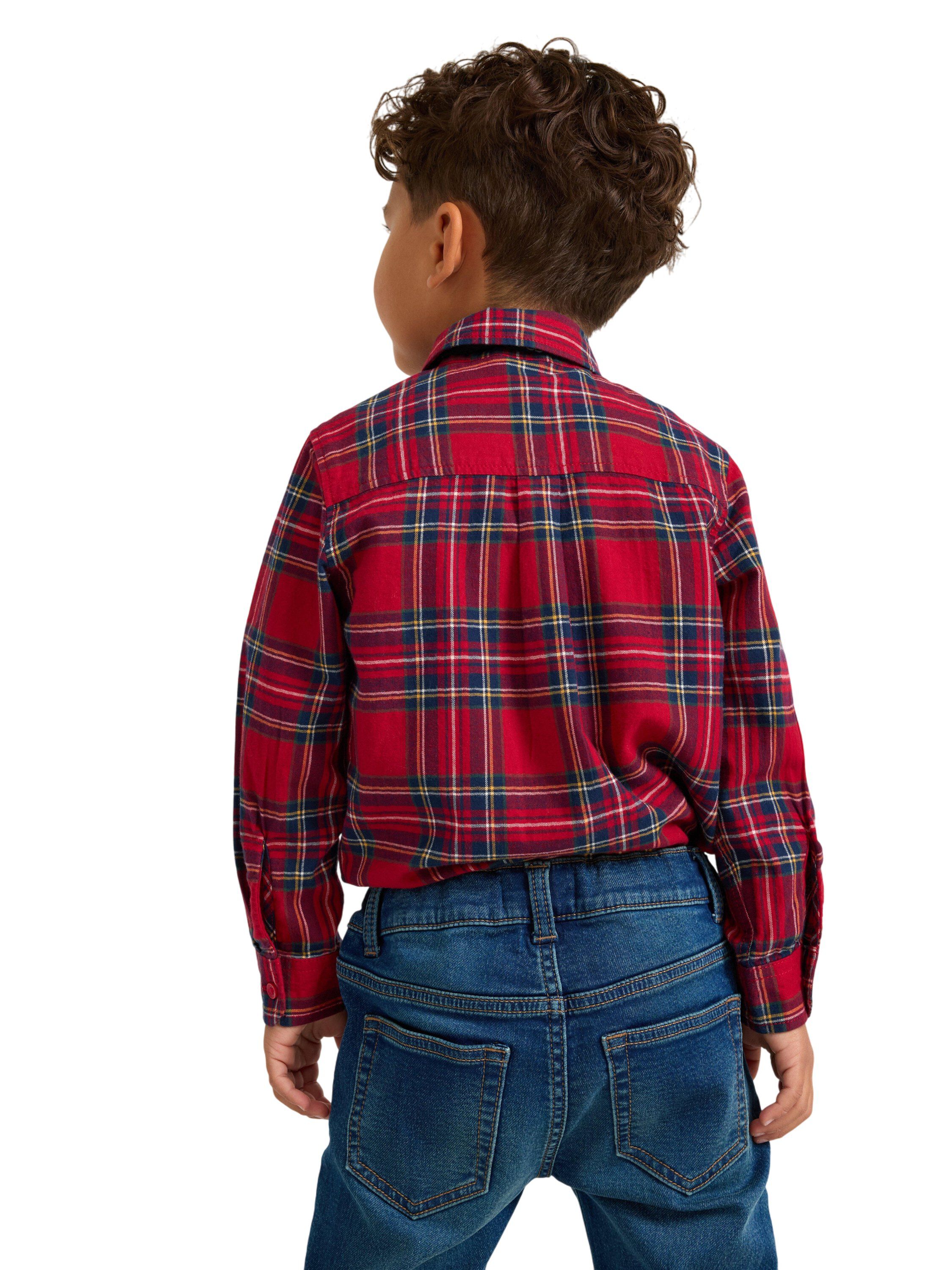 Soft, checked shirt with long sleev