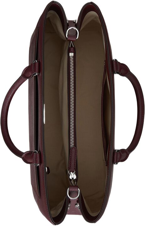 Crosshatch Leather Large Hanna Satchel