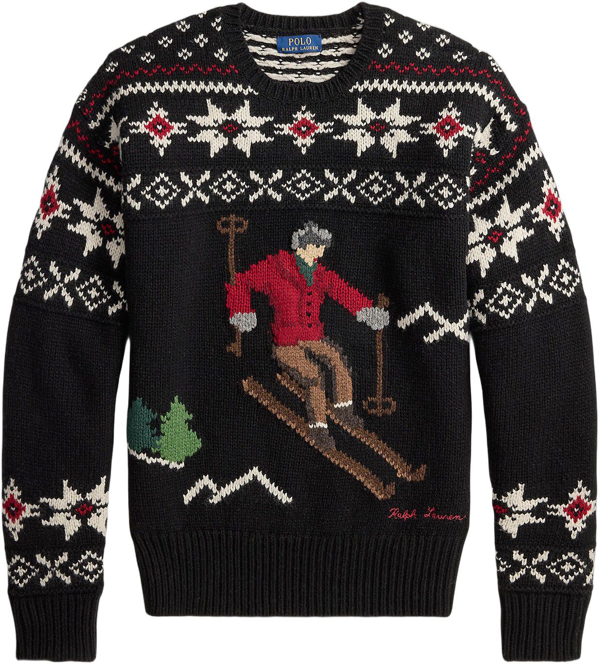 Wool Skier-Graphic Sweater