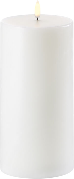 UYUNI Lighting - LED Pillar Candle - Nordic White - 10,1 x 25 cm
