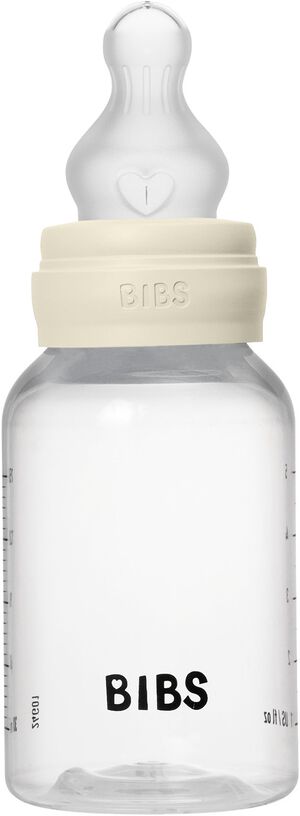 BIBS Baby Bottle Round Silicone 1 pack 150 ml Slow Flow Ivor
