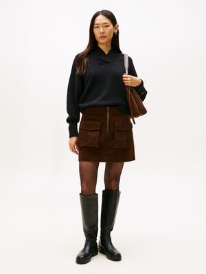 CORDUROY MINI SKIRT