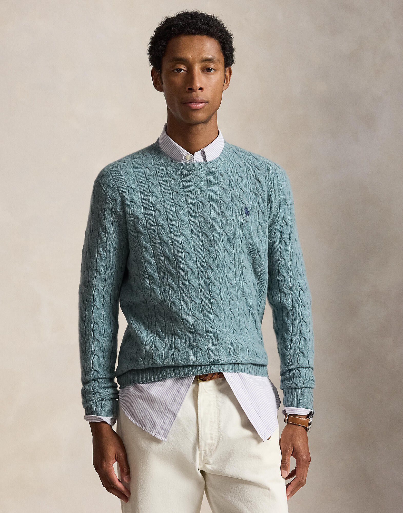 Cable-Knit Wool-Cashmere Sweater