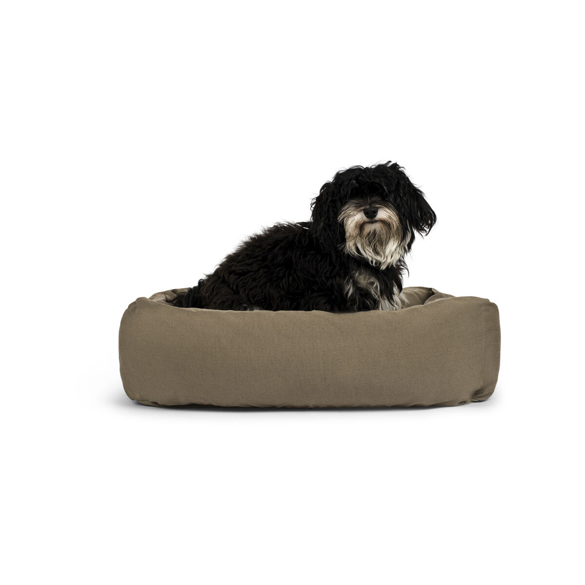 Fossflakes Dog bed Dark beige