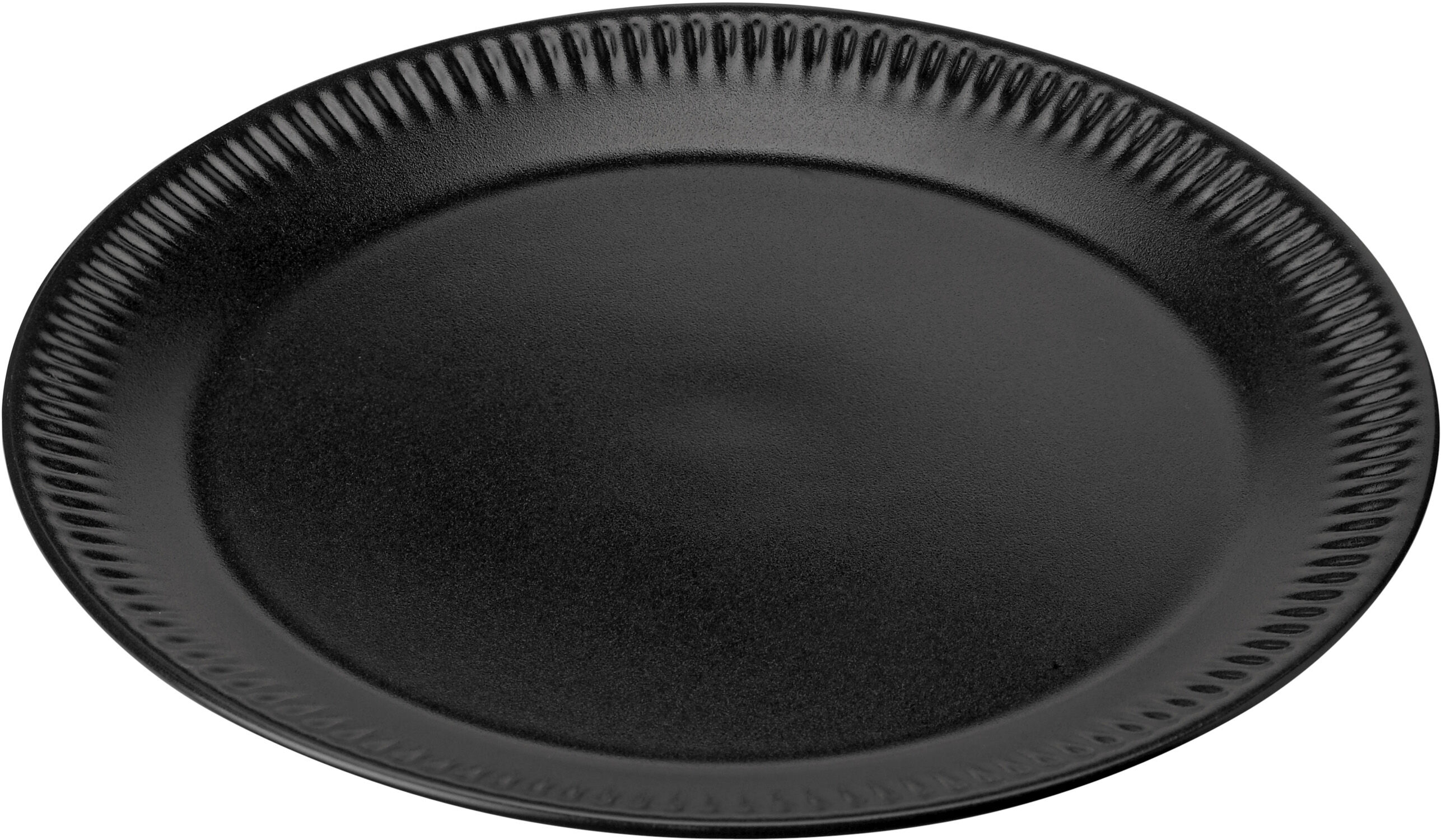 Tallerken, svart, &Oslash;19 cm