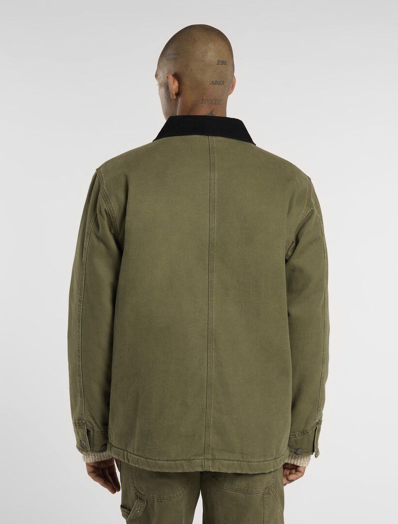 CHORE JACKET LINED CANVAS MILITARY