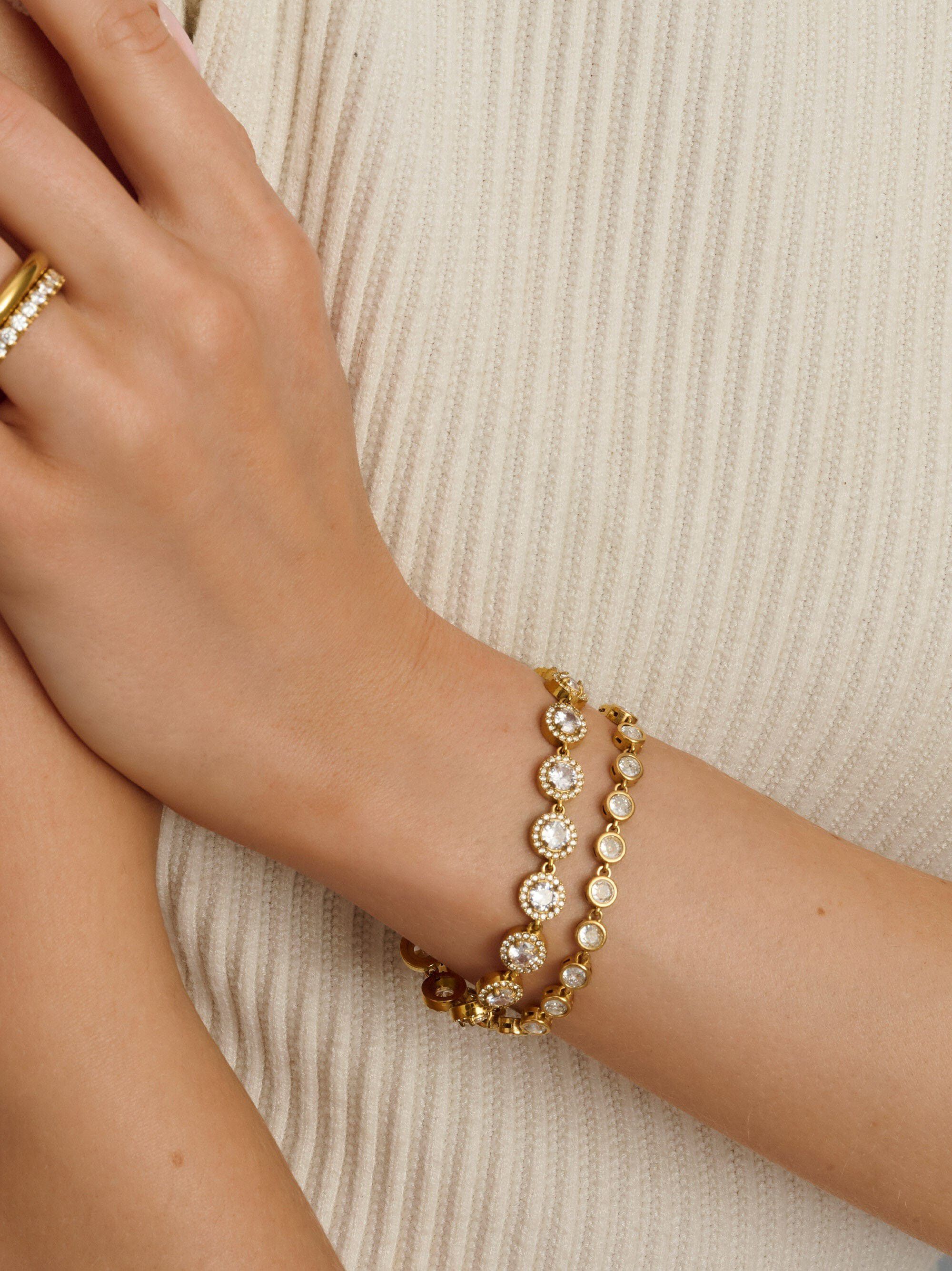 Women's Gemstone Link Bracelet