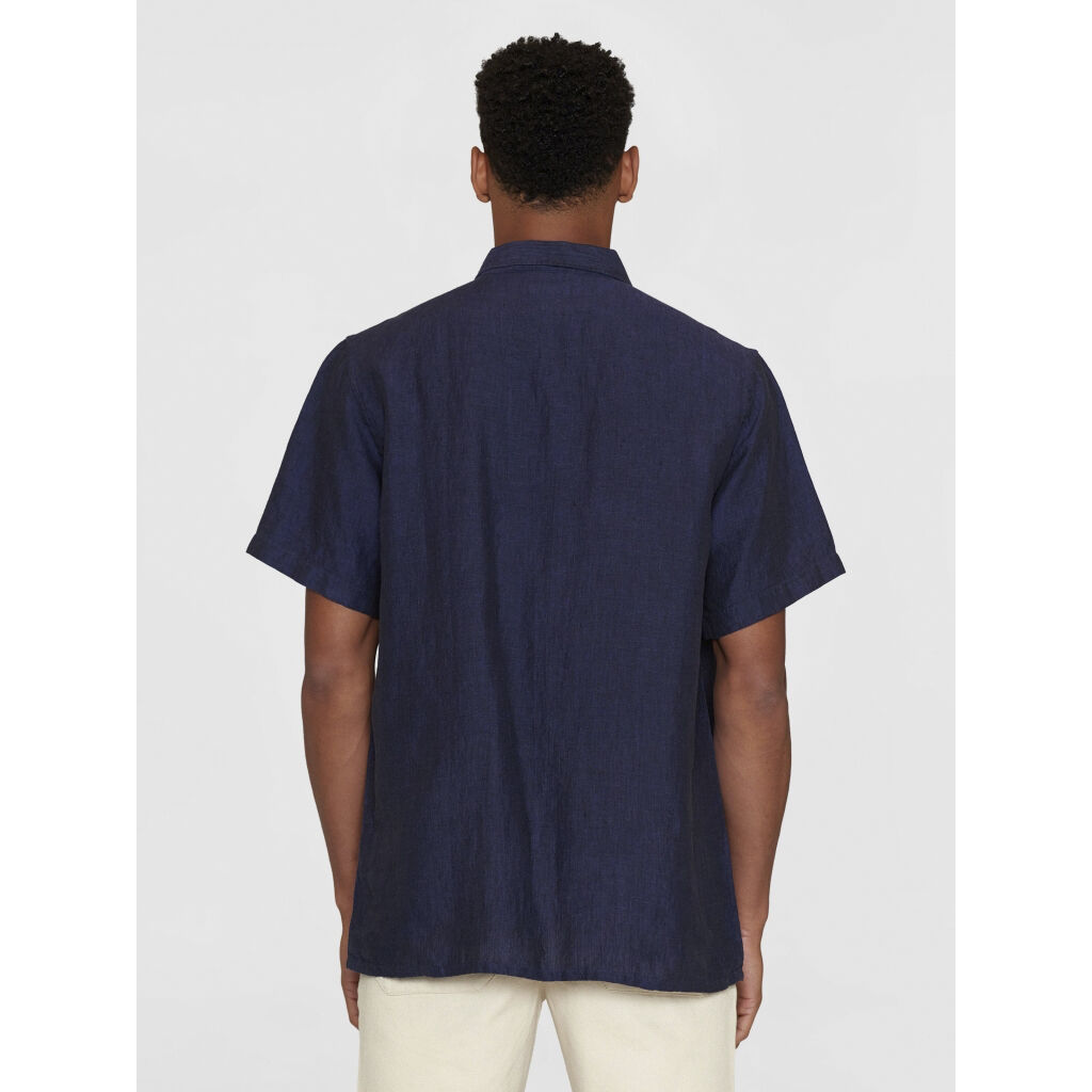 Box short sleeve linen shirt GOTS/Vegan