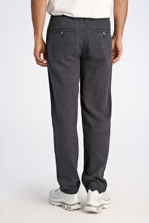 Linen blend herringbone pants