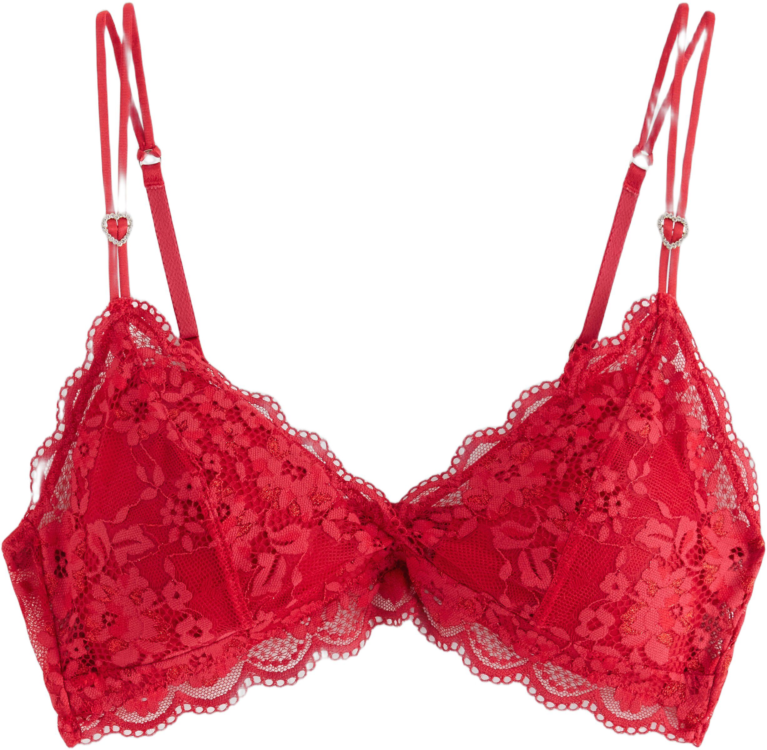 Soft padded bralette in lace with s