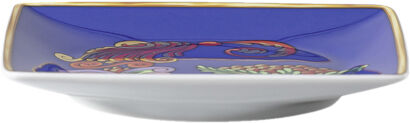 Bowl 12cm sq. flat, Holiday Alphabet G, Versace