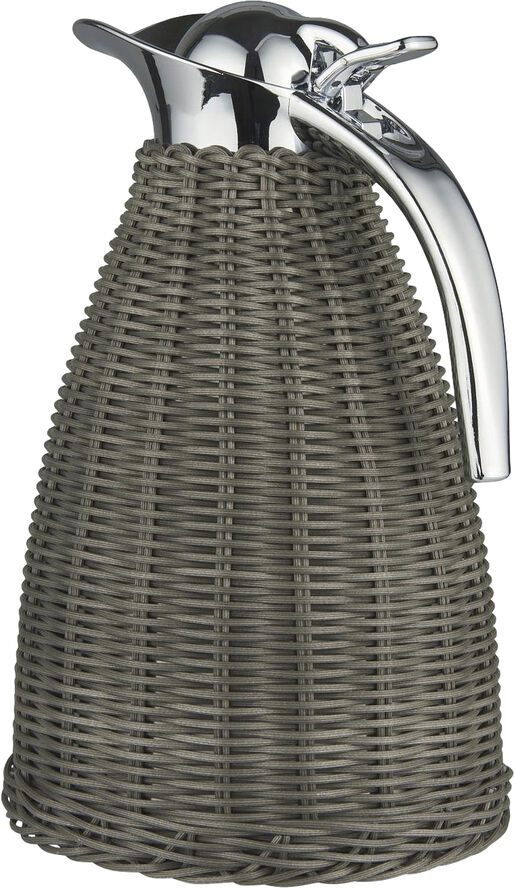 Termokande grå polyrattan flet