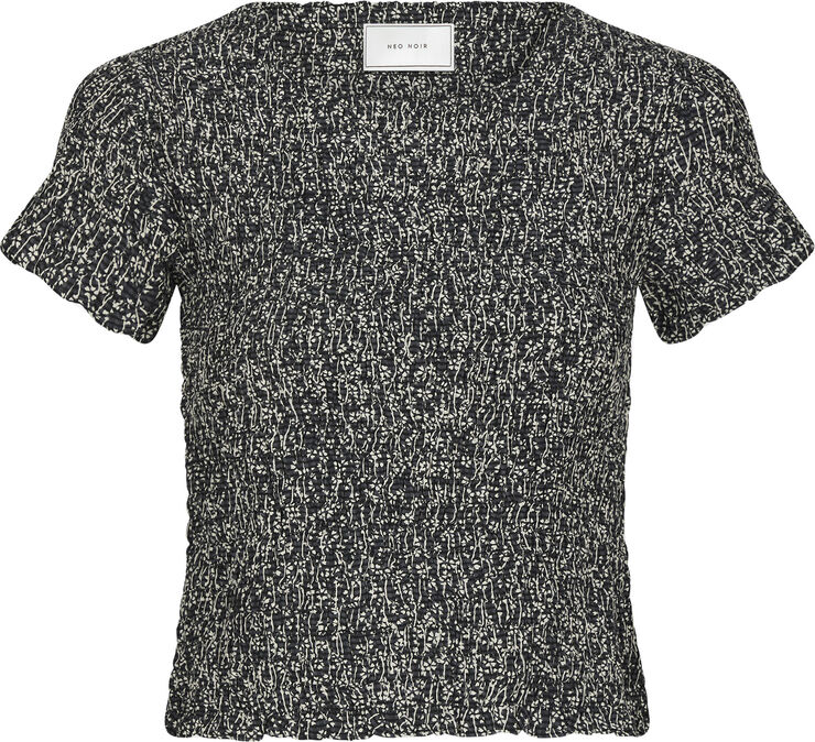 Aletta Flower Check Top