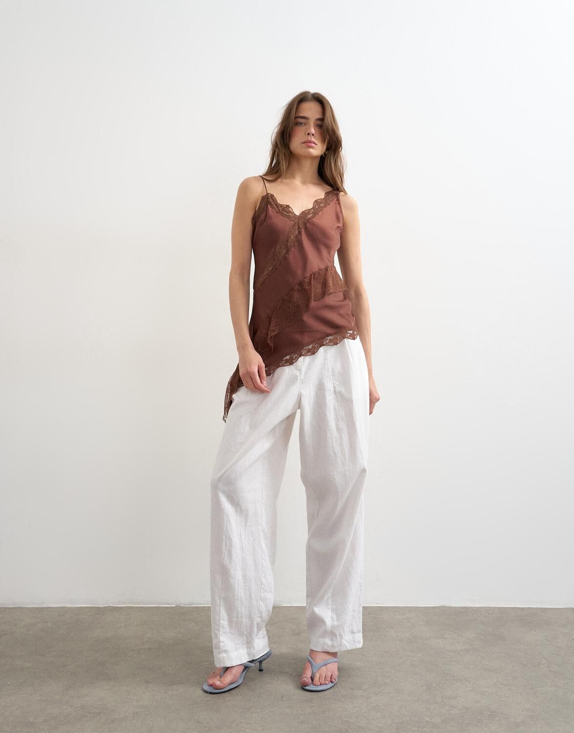 Tsida Lace Insert Cami Top Wvn