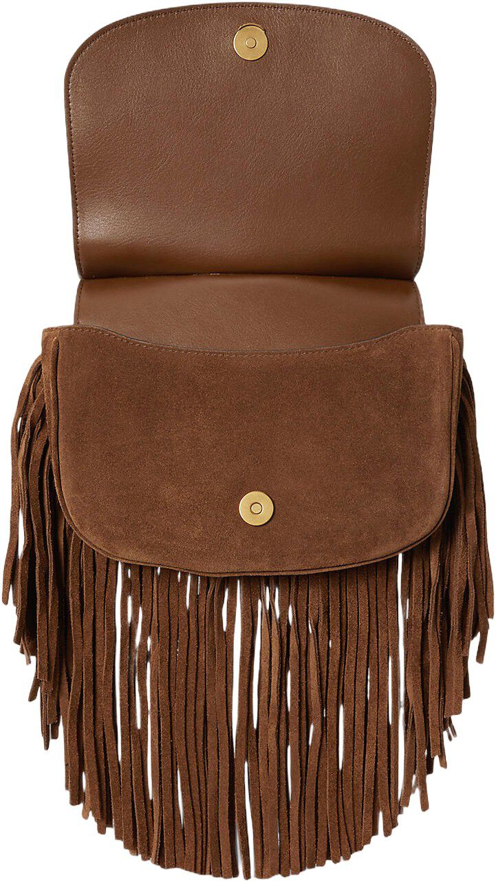 Fringe-Trim Medium Marcy Crossbody Bag