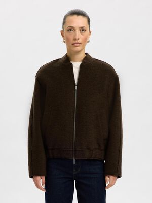 SLFREIGN WOOL BLEND BOMBER JACKET #