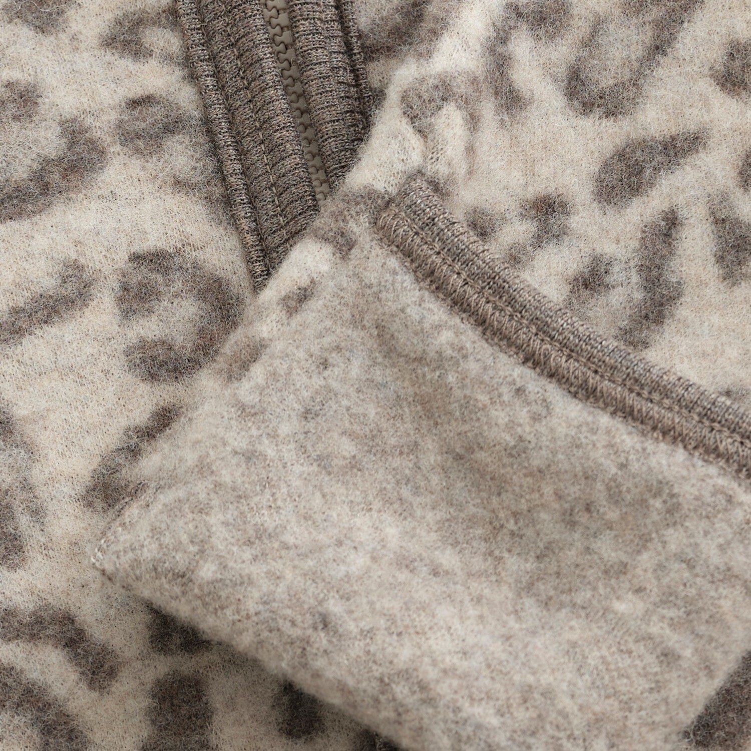 Pram Suit Ears Wool Fleece Jac