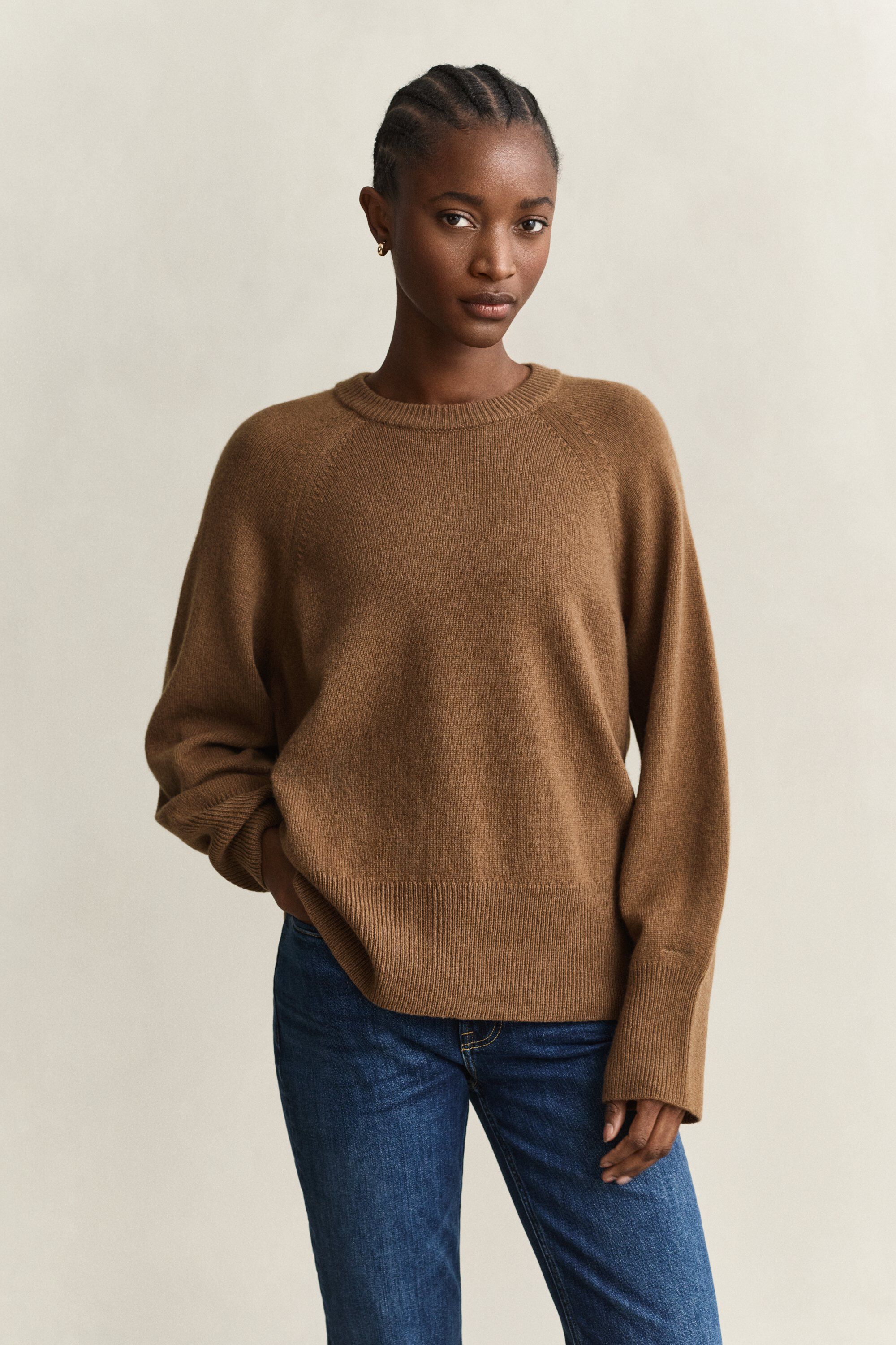 WOOL CASHMERE C-NECK
