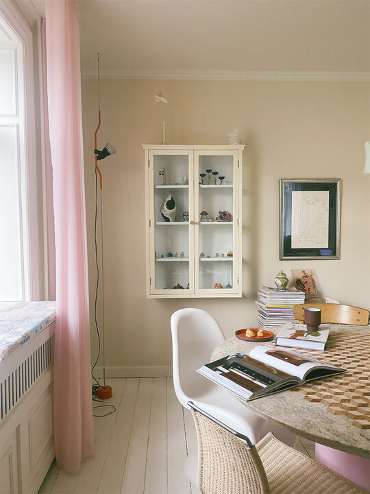 CUP, TALL, 2 PCS, CLAY TERRACOTTA, GLAZE LIGHT BLUE ,75100TB