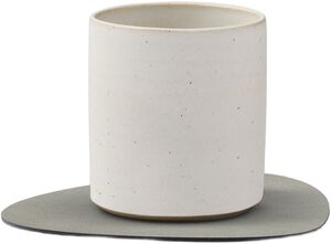 GLASS MAT CURVE (11x13cm) NUPO light grey