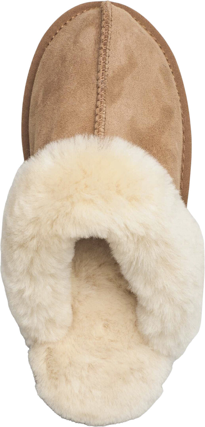 RHSydney Shearling reversed slippers almond