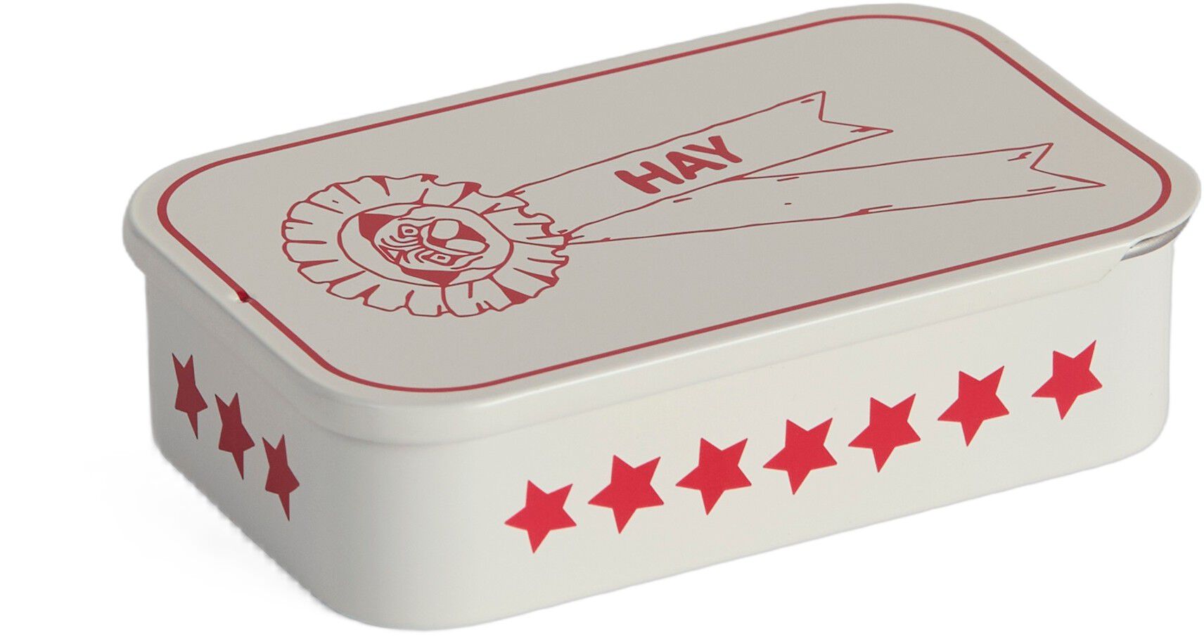 HAY Dogs Treat Tin-Small-Red and wh