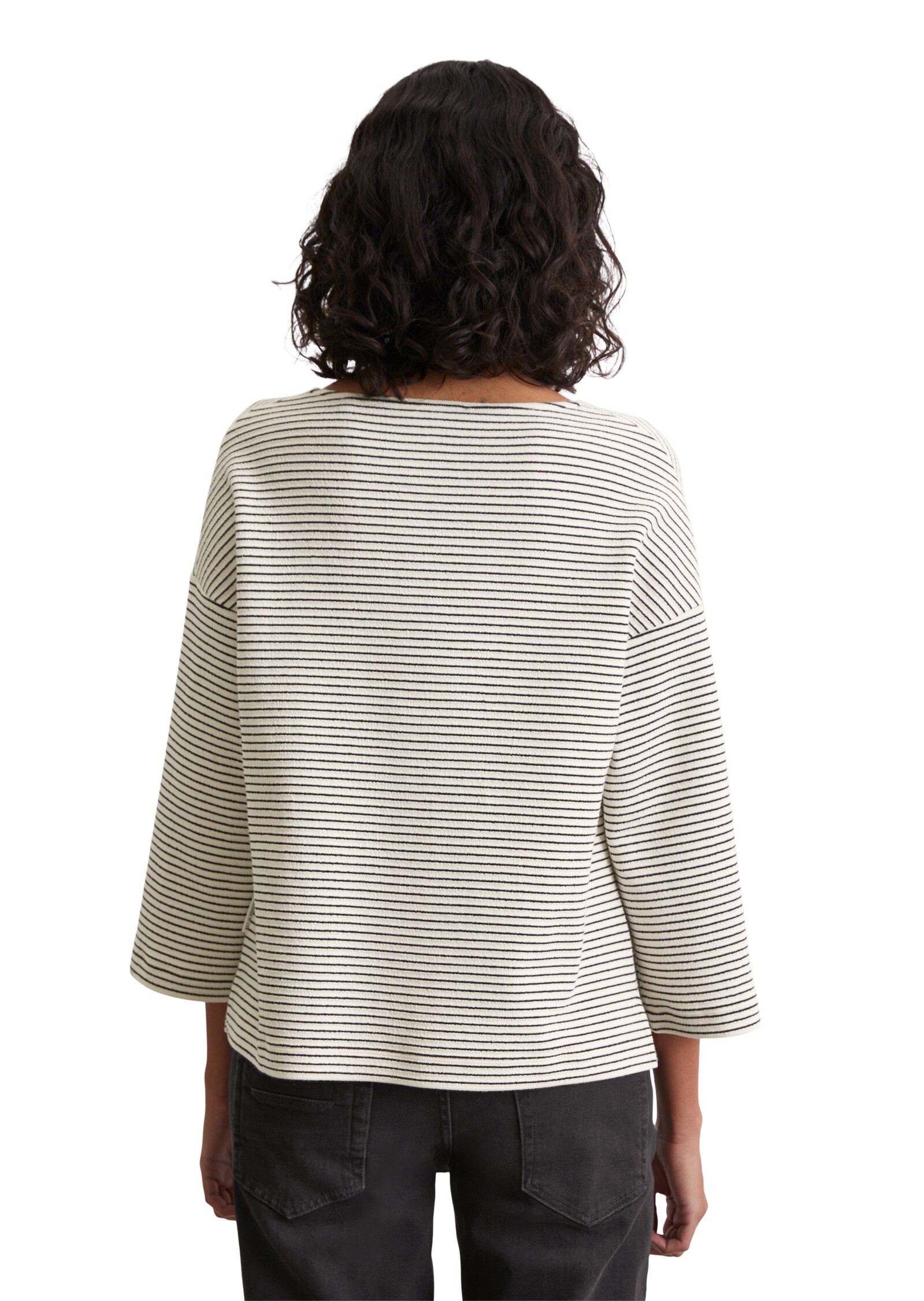 T-shirt, 3 4 sleeve, striped