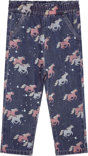 Unicorn Denim Jeans Frill at Waist