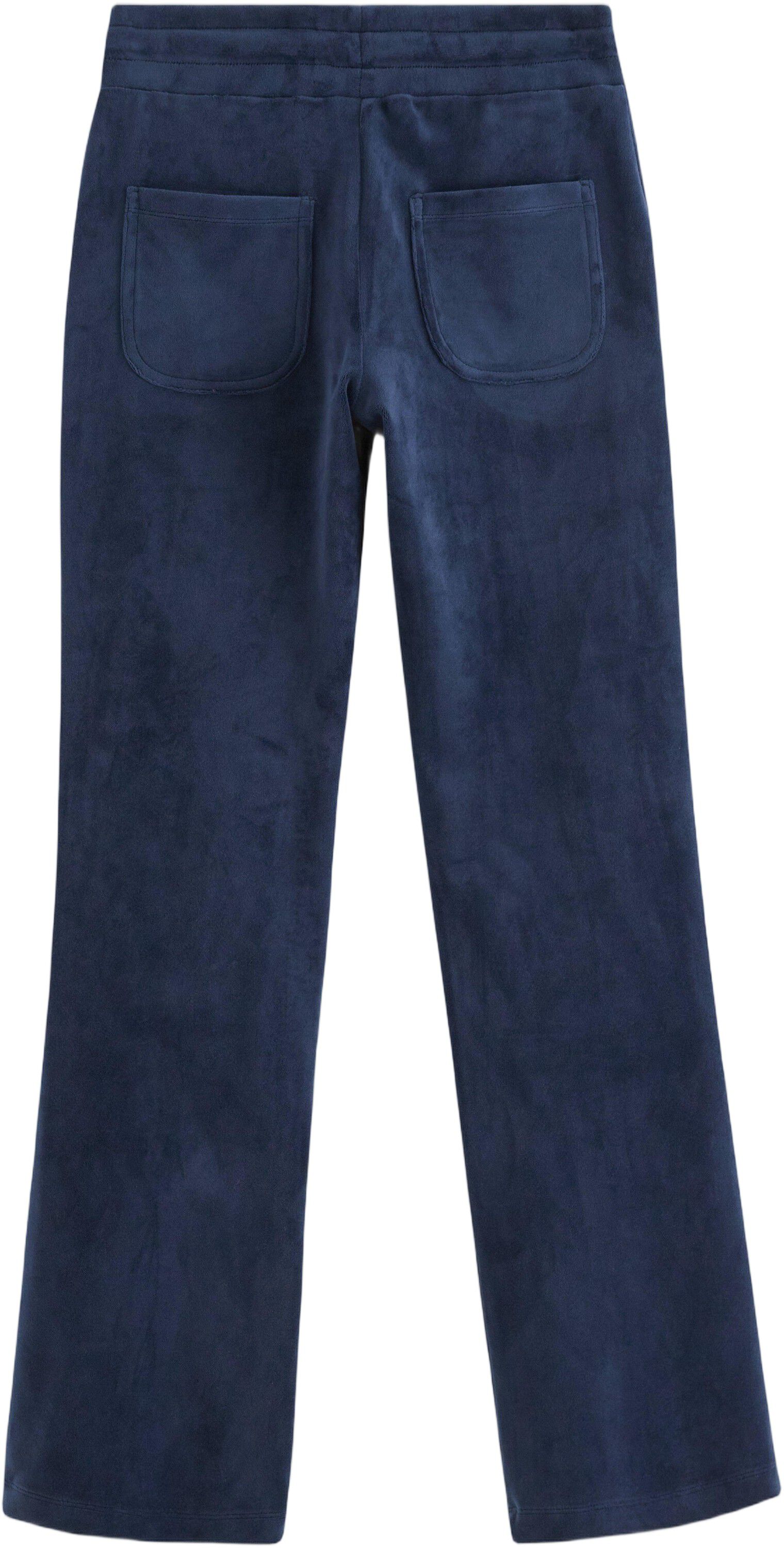 Soft jersey trousers in velour with