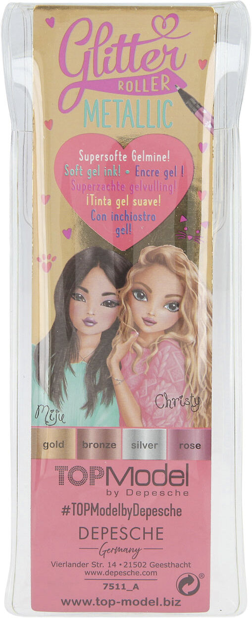 TopModel Glitter Gelpens&aelig;t, Metallic