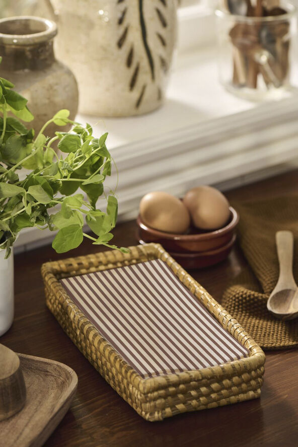 Serviet m/brune striber 16 stk pr pakke